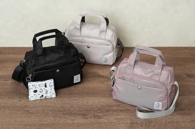 Tas Boston Mini 2WAY OKABE TETSURO Membuka Reservasi Awal Eksklusif WEB dengan Pouch Kucing