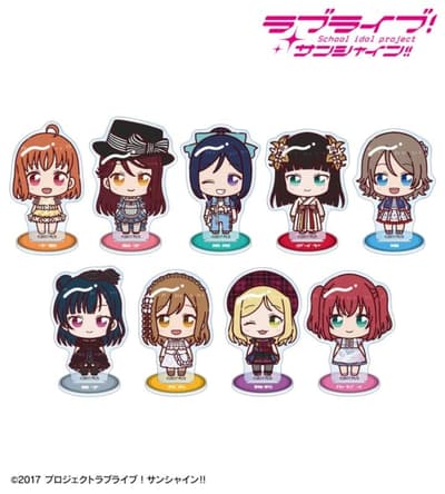 Ya está disponible para reservar en AMNIBUS la colección de stands acrílicos "Chokonto!" y más, de la 3.ª versión del Solo Concert de Love Live! Sunshine!!