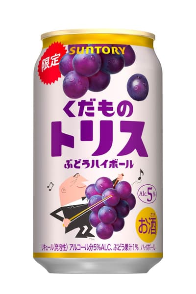 Suntory Releases Limited-Edition Kudamono Torys Grape Highball Can