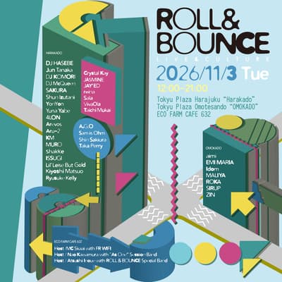 SIRUP 큐레이션 체험형 페스티벌 'ROLL & BOUNCE FES', 도큐 플라자 하라주쿠 '하라카도' 및 도큐 플라자 오모테산도 '오모카도'에서 첫 개최