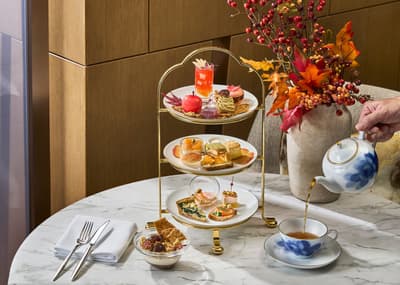 The Westin Miyako Kyoto Sajikan "Autumn Harvest Afternoon Tea" Khusus Bulan November dengan Kastanye Tamba, Jeruk Mandarin Arita, dan Buah Tin