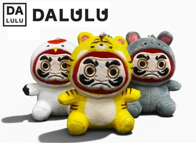 DALULU 봉제 인형 키링 '소원을 담은 십이지신 다루마' 5월 20일 출시