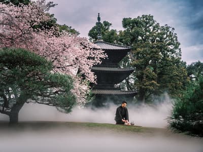 El Hotel Chinzanso Tokyo lanza la "Ceremonia del té Mitate", exclusiva para huéspedes, frente a su pagoda de tres pisos