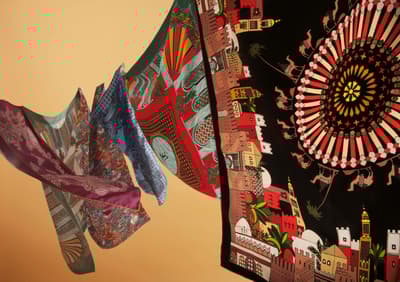 BARNEYS NEW YORK限時活動：Dieffe Kinloch藝術口袋巾