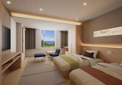 休暇村越前三國翻新七間客房，展現福井傳統工藝