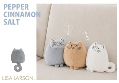 Boneka Kucing "Salt, Pepper & Cinnamon" Karya Lisa Larson Kini Hadir dalam Tiga Ukuran