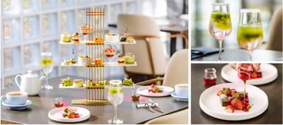 東京灣汐見王子大飯店於今年春天推出「絲絨抹茶」下午茶