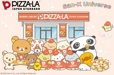 San-X Universe Characters Make Their Pizza-La Debut With a Special Pack of Original Plate and Sticker