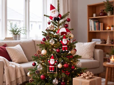 Flying Tiger Copenhagen's "Playful Santa Series" Debuts for Christmas 2026 with Santas That Parachute, Climb, and Cling