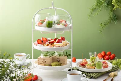 2026年4月1日起，東京巨蛋飯店Sky Lounge推出草莓＆抹茶下午茶