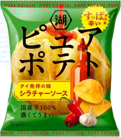 湖池屋「PURE POTATO」品牌締造銷售記錄，並新增是拉差醬口味為常規商品