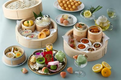 東京威斯汀飯店「龍天門」推出抹茶×港式點心下午茶