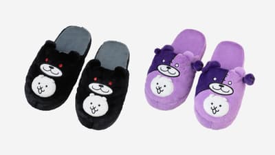 Nyanko Daishoten Debuts First Plush Slippers Featuring "ネコブラックマ" and "ネコックマンケン"