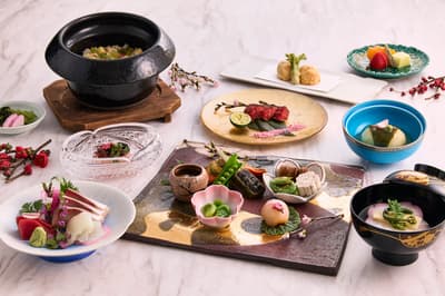 東京公園酒店日本料理花山椒限時供應櫻花懷石料理