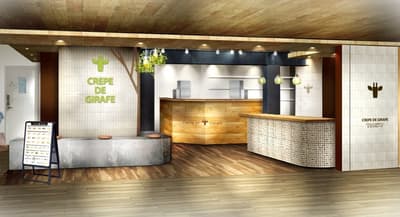 Girafe Crepe 首家 JR 車站門市於 Ekimarche Osaka 開幕