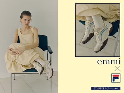 emmi x FILA 협업, 산뜻한 블루 포인트가 돋보이는 'ECHAPPE MS' 스니커즈 출시