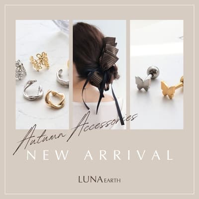 LUNA EARTH ONLINE, 8월 27일부터 가을 신상 체크무늬 헤어 액세서리, 이어 커프, 바디 피어싱 출시