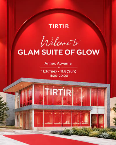 TIRTIR Menggelar Pop-Up Bertema Hotel "GLAM SUITE OF GLOW" di Omotesando, 3 hingga 8 November