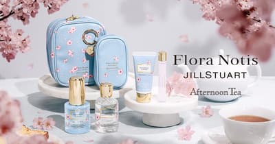 Flora Notis JILL STUART × Afternoon Tea 春季系列，以櫻花 & 下午茶混合香氛為特色