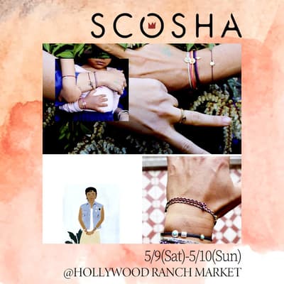SCOSHA 将于 5 月 9 日至 10 日在涩谷 HOLLYWOOD RANCH MARKET 举办为期两天的限时快闪店活动