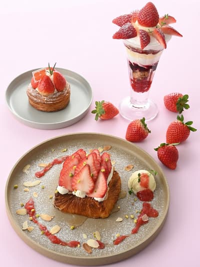阿倍野Harukas近铁总店KAFFE OTTE推出春季草莓菜单