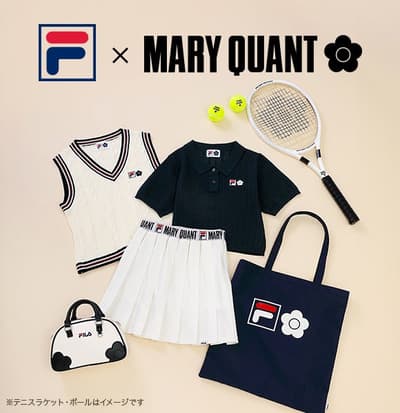 La marca de estilo de vida deportivo FILA se une a MARY QUANT en su primera colaboración histórica
