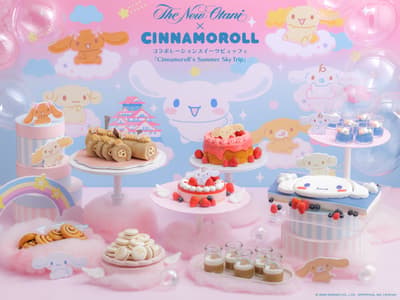Llega este verano el bufé de dulces en colaboración Cinnamoroll × Hotel New Otani Osaka: "Cinnamoroll Summer Sky Trip"