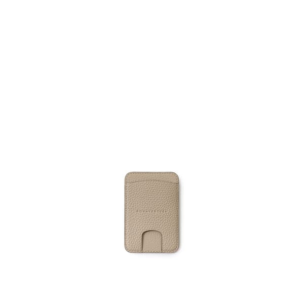 Magnet Card Case Shrink Leather in Greige