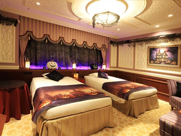 A Halloween room designed to set the mood