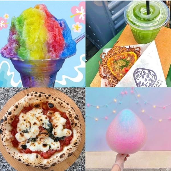 중앙 광장의 푸드 트럭