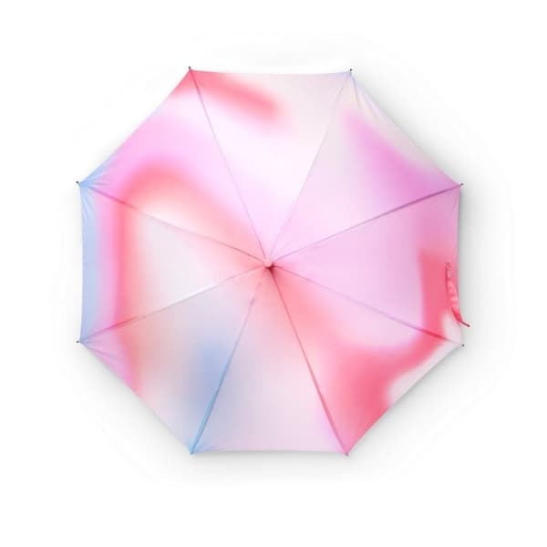 Paraguas con motivo visual de lluvia