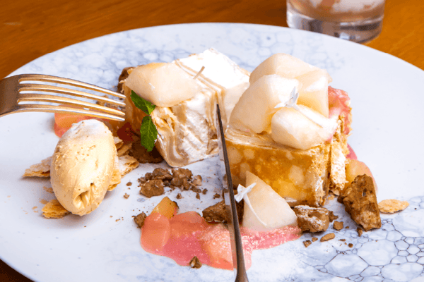 Summer peach crepe at CREPE & GALETTE TOOTH TOOTH