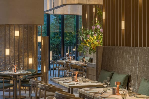 Interior of the all-day French bistro Jardin