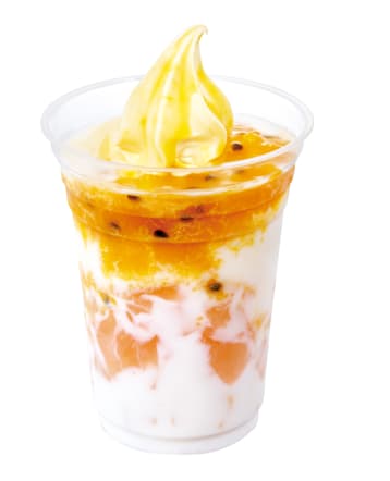 芒果百香桃子 Crown Vanilla 拿鐵漂浮