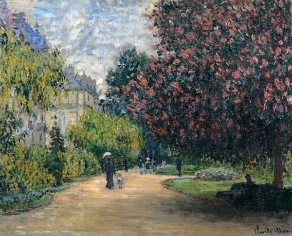 Claude Monet, Parc Monceau (モンソー公園), 1876, Sen-oku Hakukokan Tokio (泉屋博古館東京). Expuesto en el último periodo de la exposición