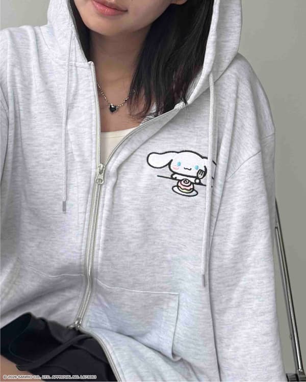 Pompompurin Wzip sweat hoodie in Navy