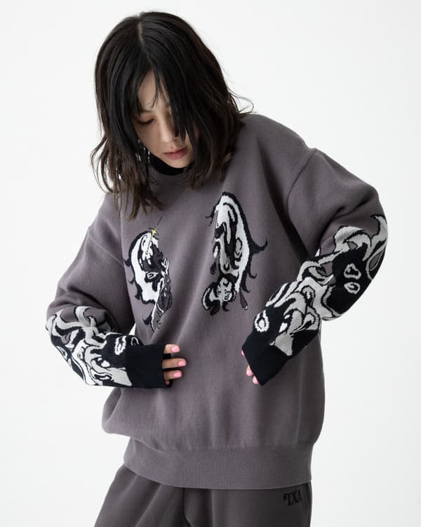 Kae Tanaka Jacquard Sweater