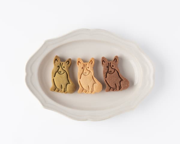 From left: matcha, plain, cocoa