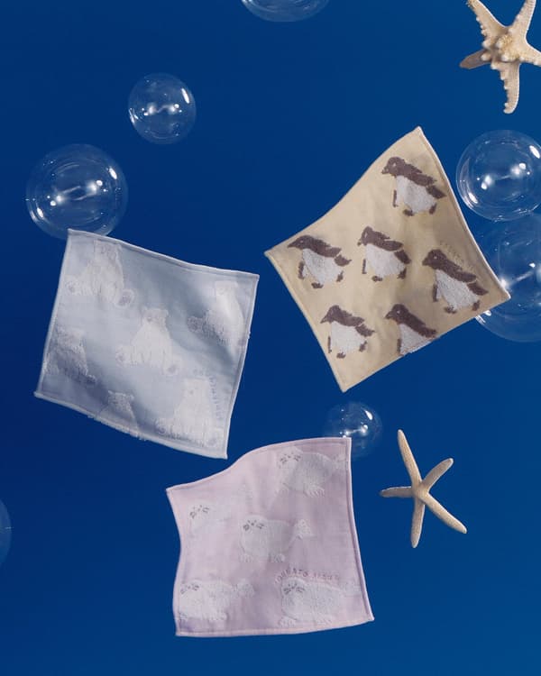 handuk tangan dan kantong KOLEKSI SEA ANIMALS gelato pique