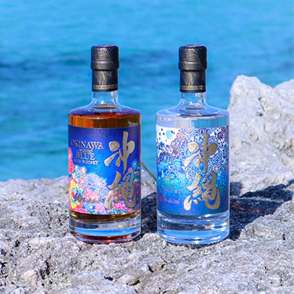 Okinawa ISLAND BLUE bottles