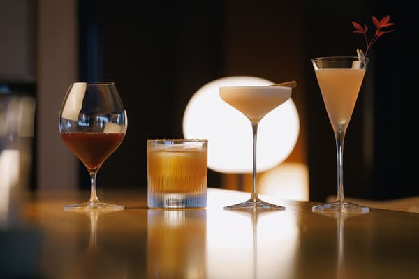 Cocktails with a city view