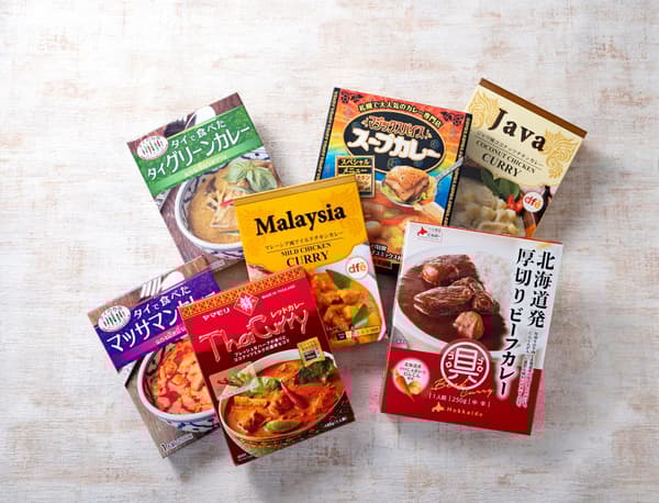 来自各国的咖喱料理包