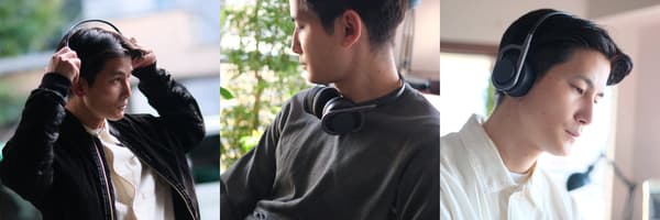 Croiy TWS on-ear headphones — multiple ways to use