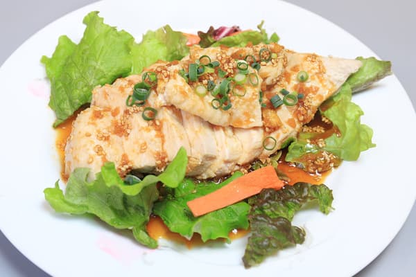 冷山菜蓬松山药荞麦面