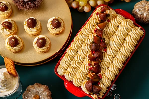 Chestnut sweets with an amber-like glow