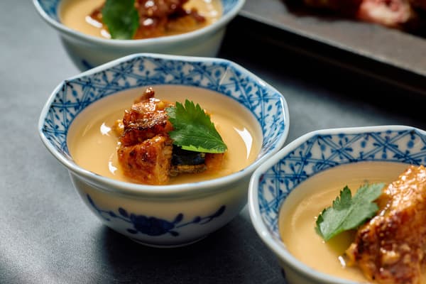 Steamed Egg Custard with Grilled Eel