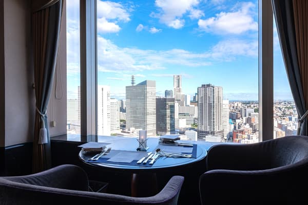 A premier seat overlooking Yokohama Port from the 28th floor