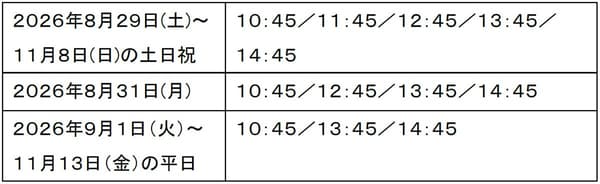 Meeting time schedule