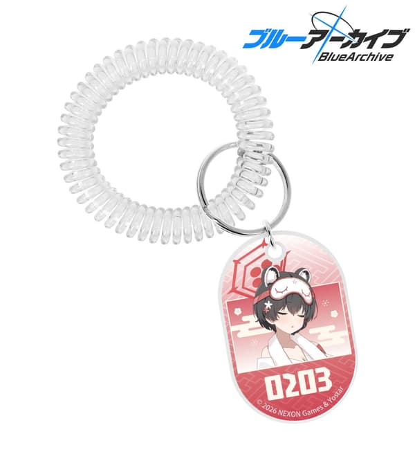 Locker-Key-Style Acrylic Keychain
