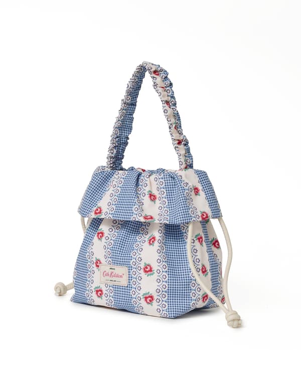 Drawstring Bag en Lace Gingham Floral